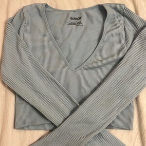 Cute blue garage top